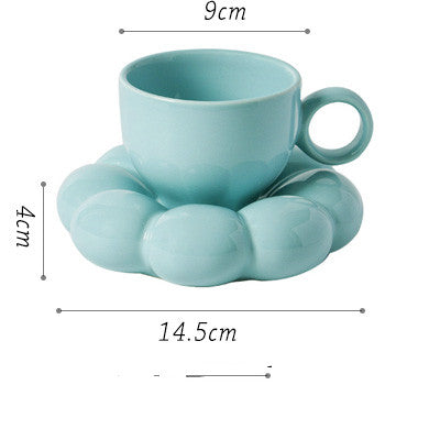 Floral cup and saucer, view 3