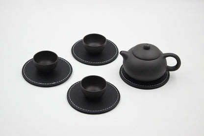 Leather desk coaster, view 3