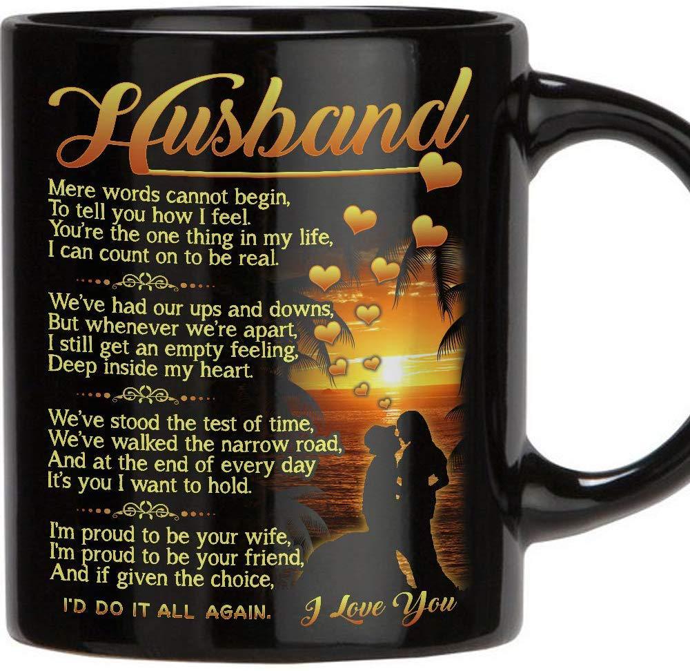 Black ceramic coffee mug, view 2