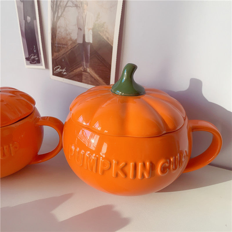 Pumpkin breakfast cups, pair