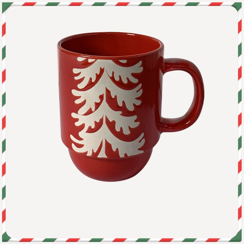 Snowman and santa mug