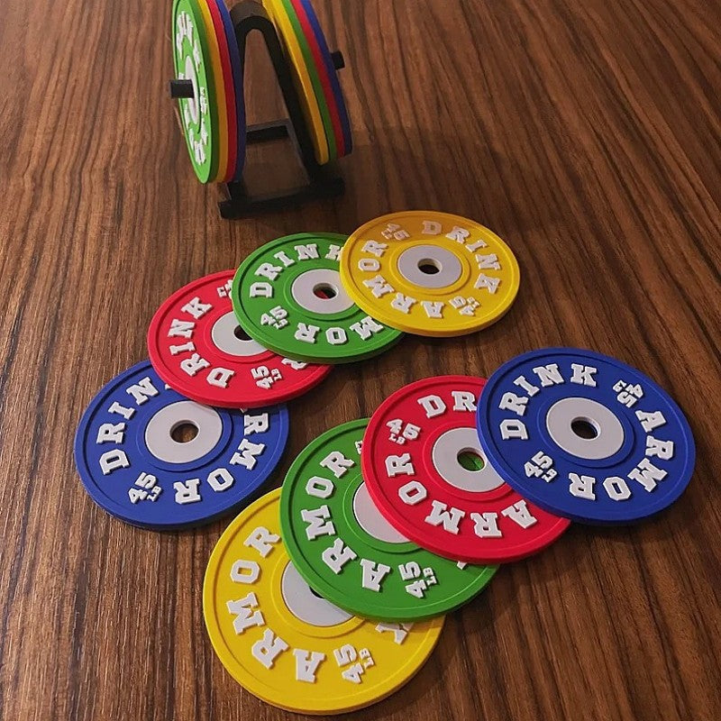Silicone weight plate coaster, view 3