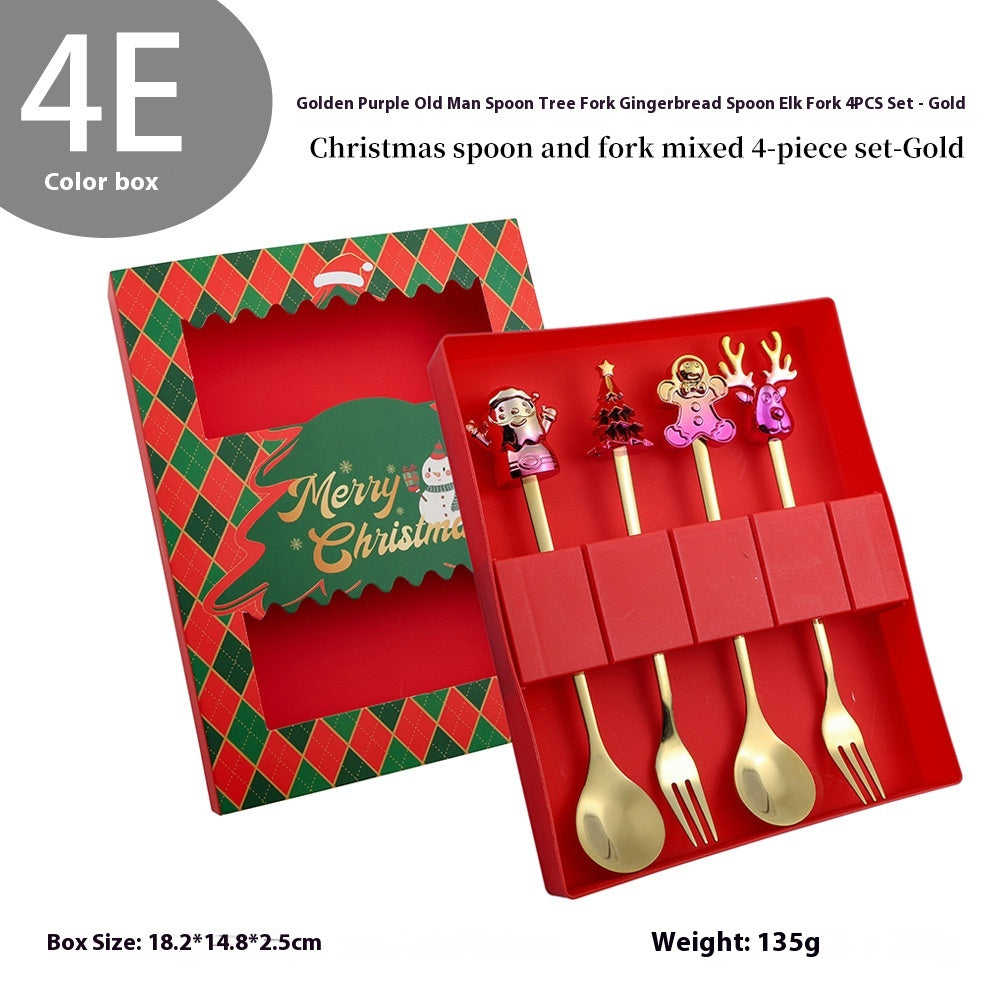 Christmas spoons, set of four