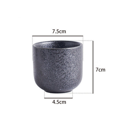 Japanese stoneware cup, view 3