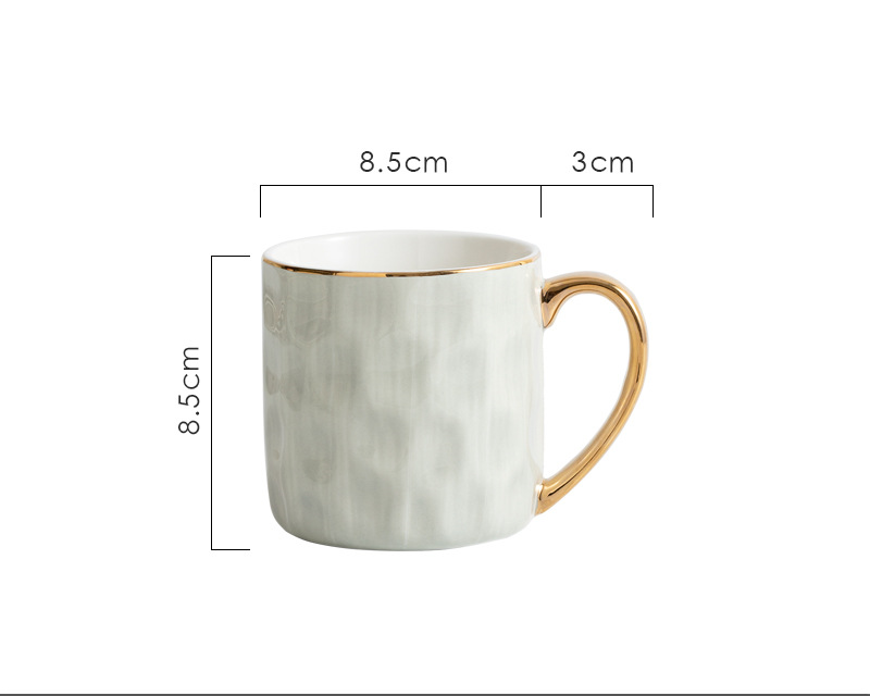 Grey breakfast mug, view 3