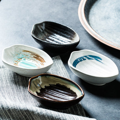 Irregular ceramic saucer, view 3
