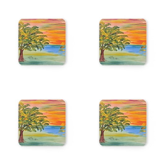Four #13 Oasis coasters