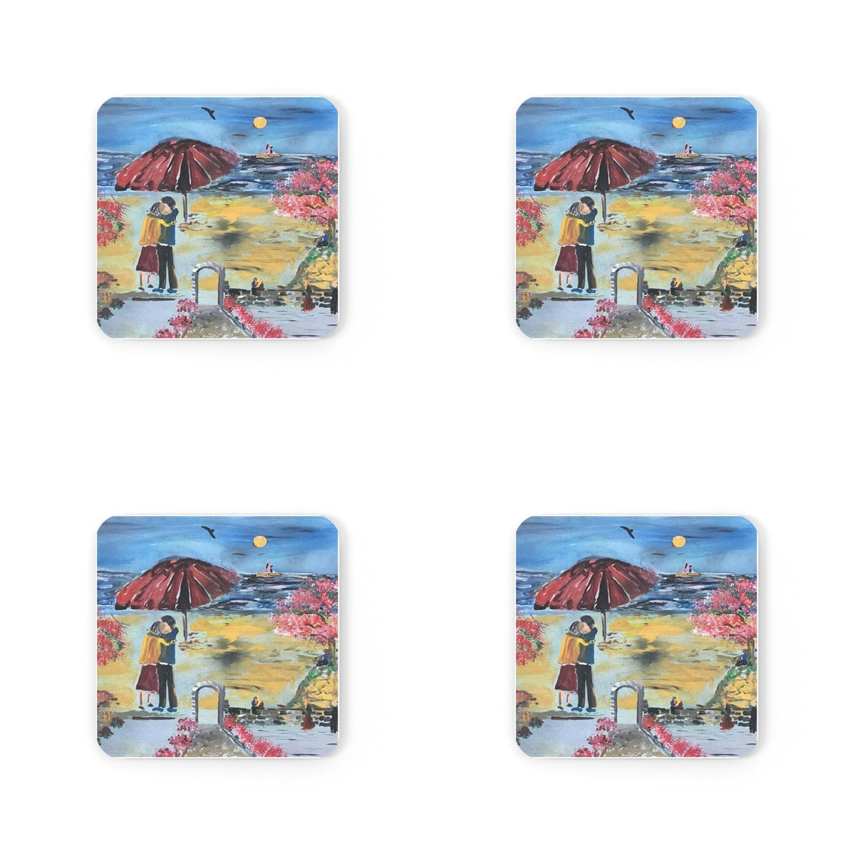 Four #16 Noble Beach coasters