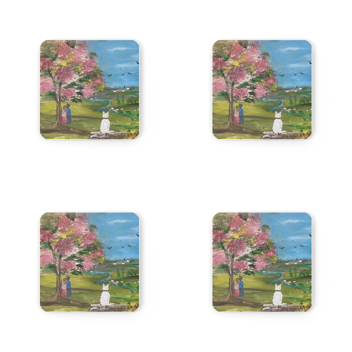 Four #3 Serenity coasters